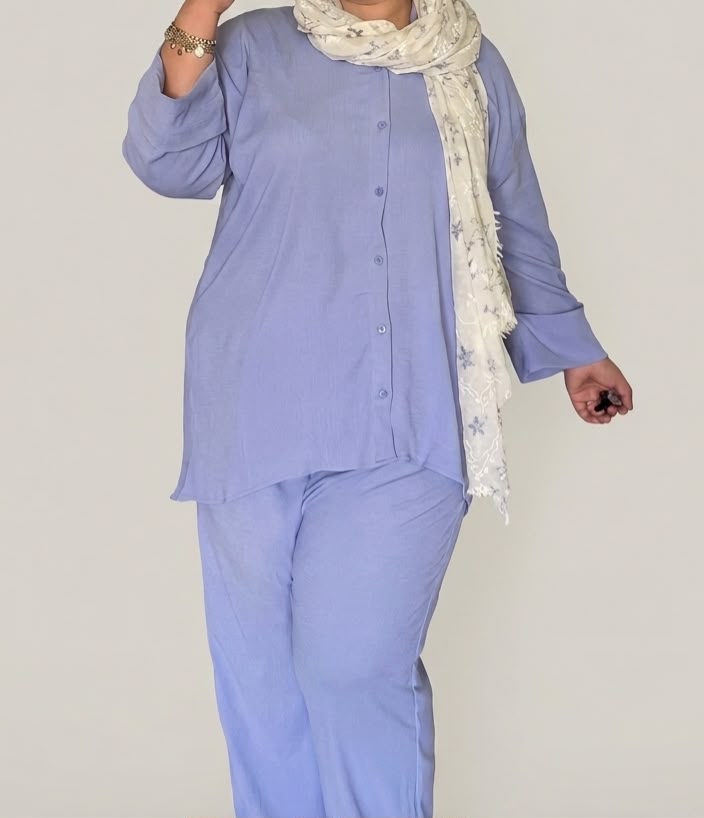 Piece Crinkle Co-Ord Set Plus size